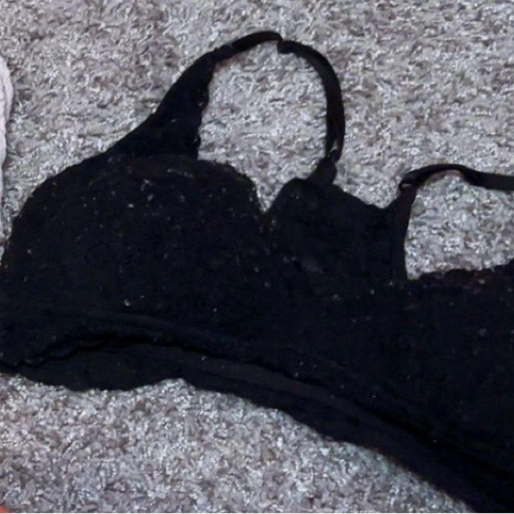 Aerie Black Supportive Bra Intimates & Sleepwear